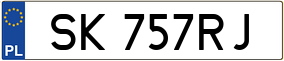 Trailer License Plate